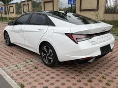2022 Hyundai Elantra 1.5L CVT LUX Premium, белый — фото 6