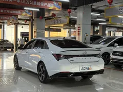 2022 Hyundai Elantra 1.5L CVT LUX Premium, белый — фото 7