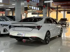 2022 Hyundai Elantra 1.5L CVT LUX Premium, белый — фото 8