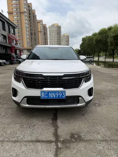 2023 Kia Seltos 1.5L IVT Luxury, белый — фото 2