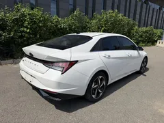 2022 Hyundai Elantra 1.5L CVT LUX Premium, белый — фото 25