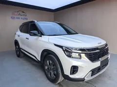2023 Kia Seltos 1.5L IVT Luxury, белый — фото 2