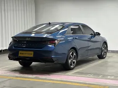 2022 Hyundai Elantra 1.5L CVT GLX Elite, синий — фото 7