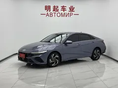 2023 Hyundai Elantra 1.5L CVT LUX Premium, синий — фото 1