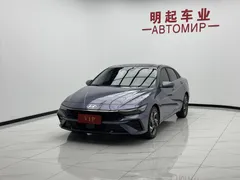 2023 Hyundai Elantra 1.5L CVT LUX Premium, синий — фото 4