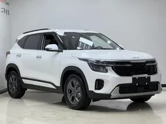 2023 Kia Seltos 1.5L IVT Luxury, белый — фото 3