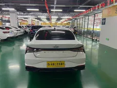 2021 Hyundai Elantra 1.5L CVT LUX Premium, белый — фото 11