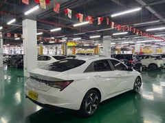 2021 Hyundai Elantra 1.5L CVT LUX Premium, белый — фото 13
