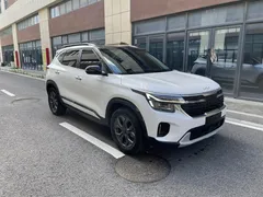 2023 Kia Seltos 1.5L IVT Luxury, белый — фото 3