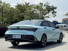 2023 Hyundai Elantra 1.5L CVT GLX Elite, синий — фото 7