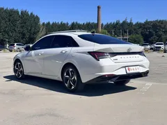 2022 Hyundai Elantra 1.5L CVT LUX Premium, белый — фото 8
