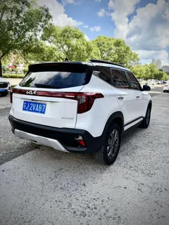 2023 Kia Seltos 1.5L IVT Luxury, белый — фото 6