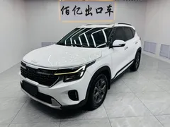 2023 Kia Seltos 1.5L IVT Luxury, белый — фото 1