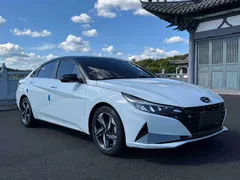 2022 Hyundai Elantra 1.5L CVT LUX Premium, белый — фото 3