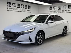 2021 Hyundai Elantra 1.5L CVT LUX Premium, белый — фото 1