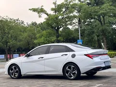 2022 Hyundai Elantra 1.5L CVT LUX Premium, белый — фото 14