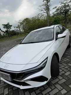 2023 Hyundai Elantra 1.5L CVT LUX Premium, белый — фото 24