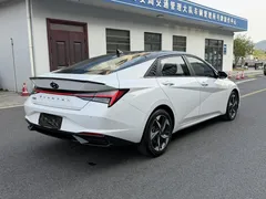 2023 Hyundai Elantra 1.5L CVT LUX Premium, белый — фото 13