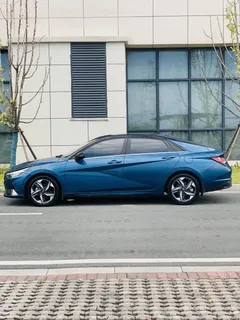 2022 Hyundai Elantra 1.5L CVT GLX Elite, синий — фото 7