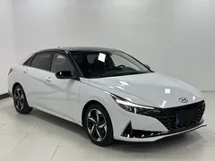 2022 Hyundai Elantra 1.5L CVT LUX Premium, белый — фото 3