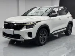 2023 Kia Seltos 1.5L IVT Luxury, белый — фото 1