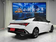 2023 Hyundai Elantra 1.5L CVT LUX Premium, белый — фото 4