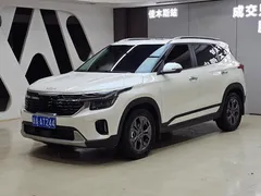 2023 Kia Seltos 1.5L IVT Luxury, белый — фото 1