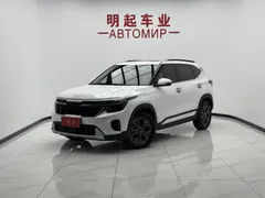 2023 Kia Seltos 1.5L IVT Luxury, белый — фото 1