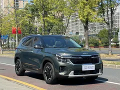 2023 Kia Seltos 1.5L IVT Premium, зелёный — фото 3