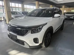 2023 Kia Seltos 1.5L IVT Luxury, белый — фото 1