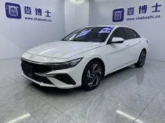 2023 Hyundai Elantra 1.5L CVT LUX Premium, белый — фото 1