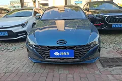 2021 Hyundai Elantra 1.5L CVT LUX Premium, синий — фото 3