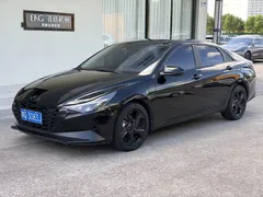 2022 Hyundai Elantra 1.5L CVT LUX Black Knight Limited Edition, чёрный — фото 1