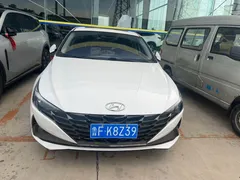 2022 Hyundai Elantra 1.5L CVT LUX Premium, белый — фото 3