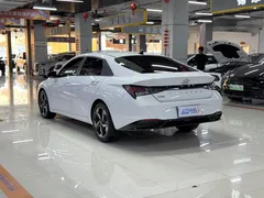 2022 Hyundai Elantra 1.5L CVT LUX Premium, белый — фото 7