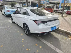 2022 Hyundai Elantra 1.5L CVT LUX Premium, белый — фото 7