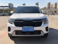 2023 Kia Seltos 1.5L IVT Luxury, белый — фото 2