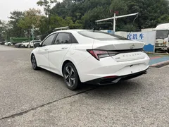 2021 Hyundai Elantra 1.5L CVT LUX Premium, белый — фото 8