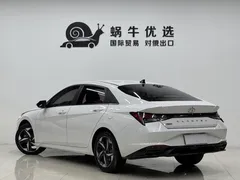2022 Hyundai Elantra 1.5L CVT LUX Premium, белый — фото 5