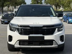 2023 Kia Seltos 1.5L IVT Luxury, белый — фото 3