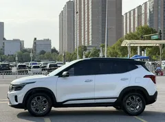 2023 Kia Seltos 1.5L IVT Luxury, белый — фото 5