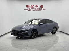 2023 Hyundai Elantra 1.5L CVT LUX Premium, синий — фото 1