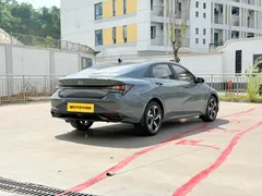 2021 Hyundai Elantra 1.5L CVT GLX Elite, синий — фото 4