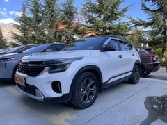 2023 Kia Seltos 1.5L IVT Luxury, белый — фото 1