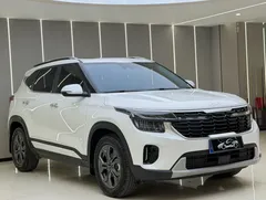 2023 Kia Seltos 1.5L IVT Luxury, белый — фото 2
