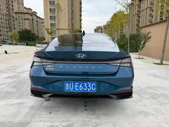 2021 Hyundai Elantra 1.5L CVT TOP Flagship, синий — фото 5