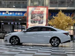 2022 Hyundai Elantra 1.5L CVT LUX Premium, белый — фото 18