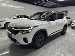 2023 Kia Seltos 1.5L IVT Luxury, белый — фото 1
