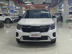 2023 Kia Seltos 1.5L IVT Premium, белый — фото 2