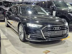 2022 Audi A8L 50 TFSI quattro, чёрный — фото 3